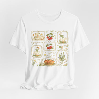 Cottage Garden Goose & Cherry Vintage Tee