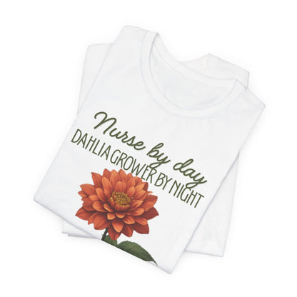 Dahlia Grower Tee — Vintage Botanical Flower Shirt