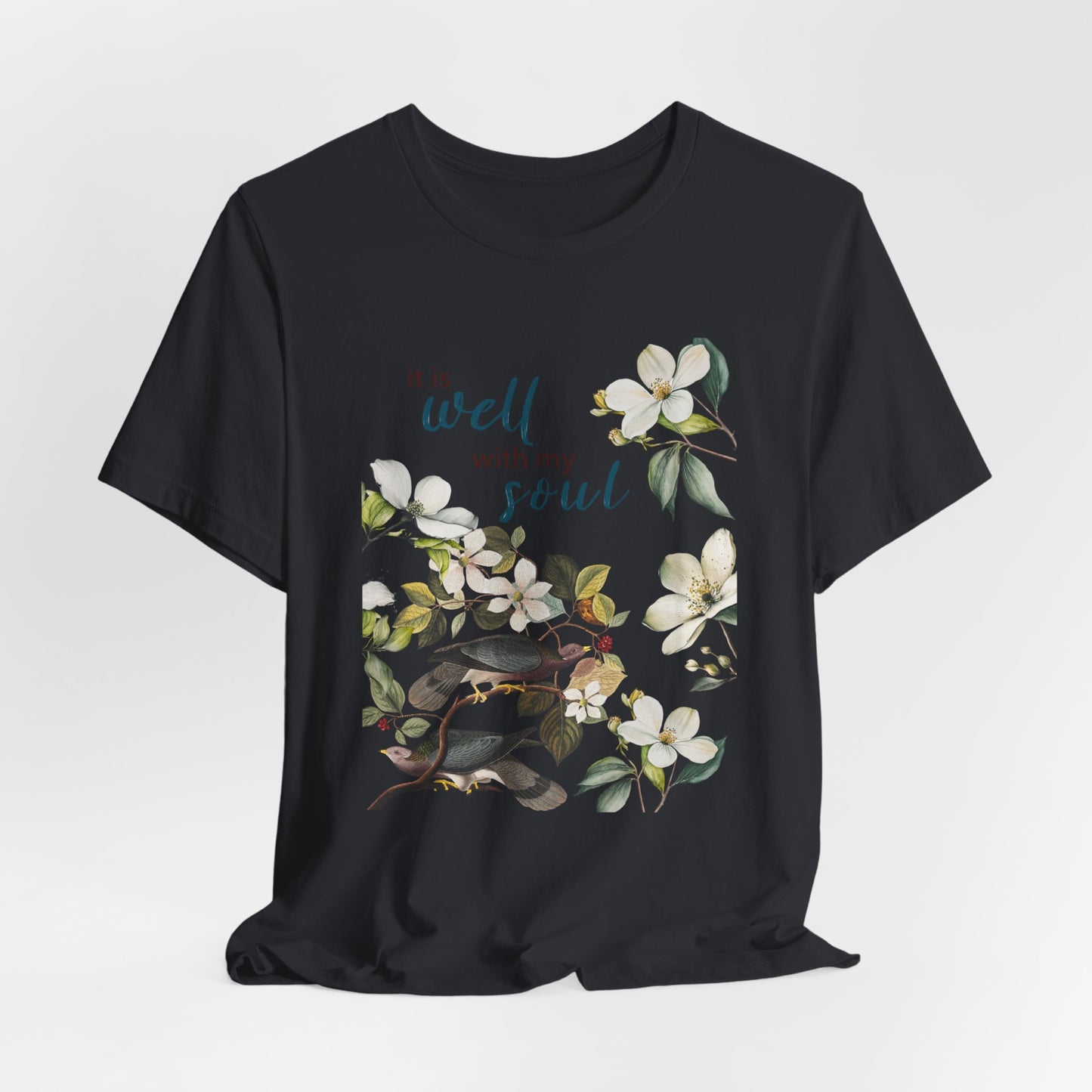 Chinoiserie Floral Bird Shirt - Faithful Motivation