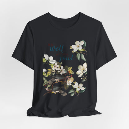 Chinoiserie Floral Bird Shirt - Faithful Motivation