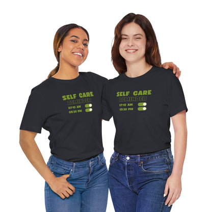 Self Care Reminder Tee – Minimalist Toggle Graphic Shirt