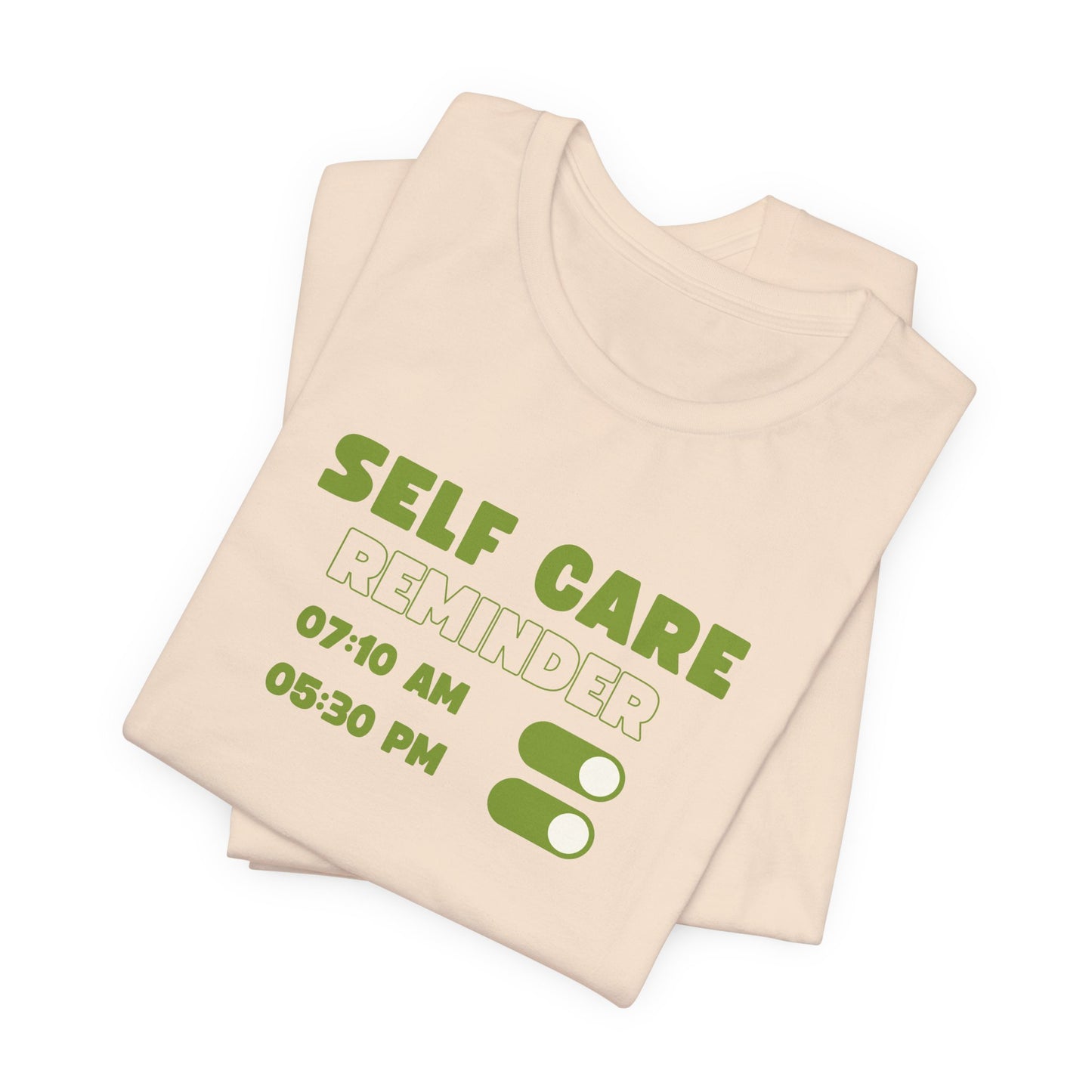 Self Care Reminder Tee – Minimalist Toggle Graphic Shirt