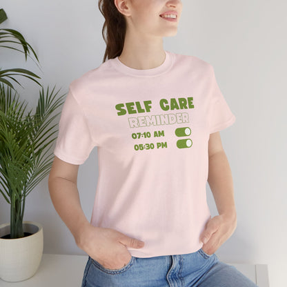 Self Care Reminder Tee – Minimalist Toggle Graphic Shirt