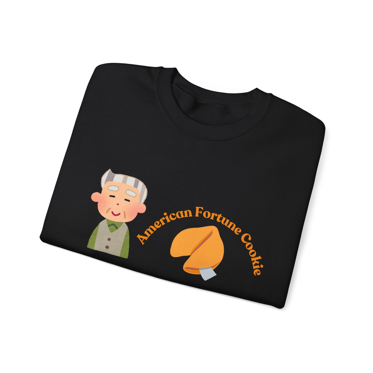 American vs Asian Fortune Cookie Crewneck – Funny Cozy Sweatshirt