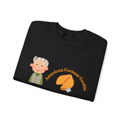 American vs Asian Fortune Cookie Crewneck – Funny Cozy Sweatshirt