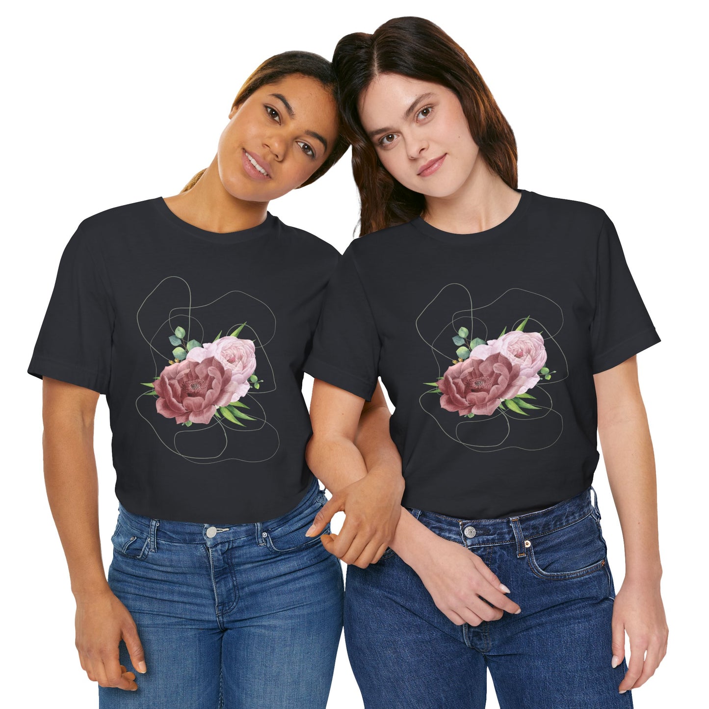 Vintage Floral Bouquet — Elegant Botanical Art Tee