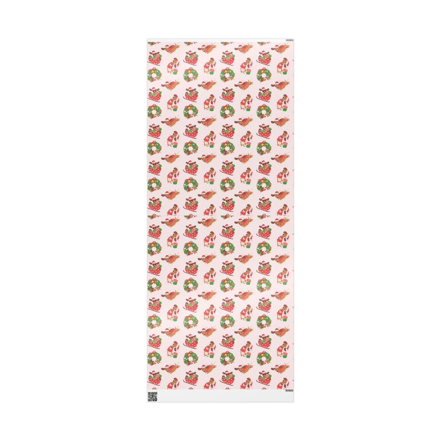 Christmas Sleigh Dogs Wrapping Paper