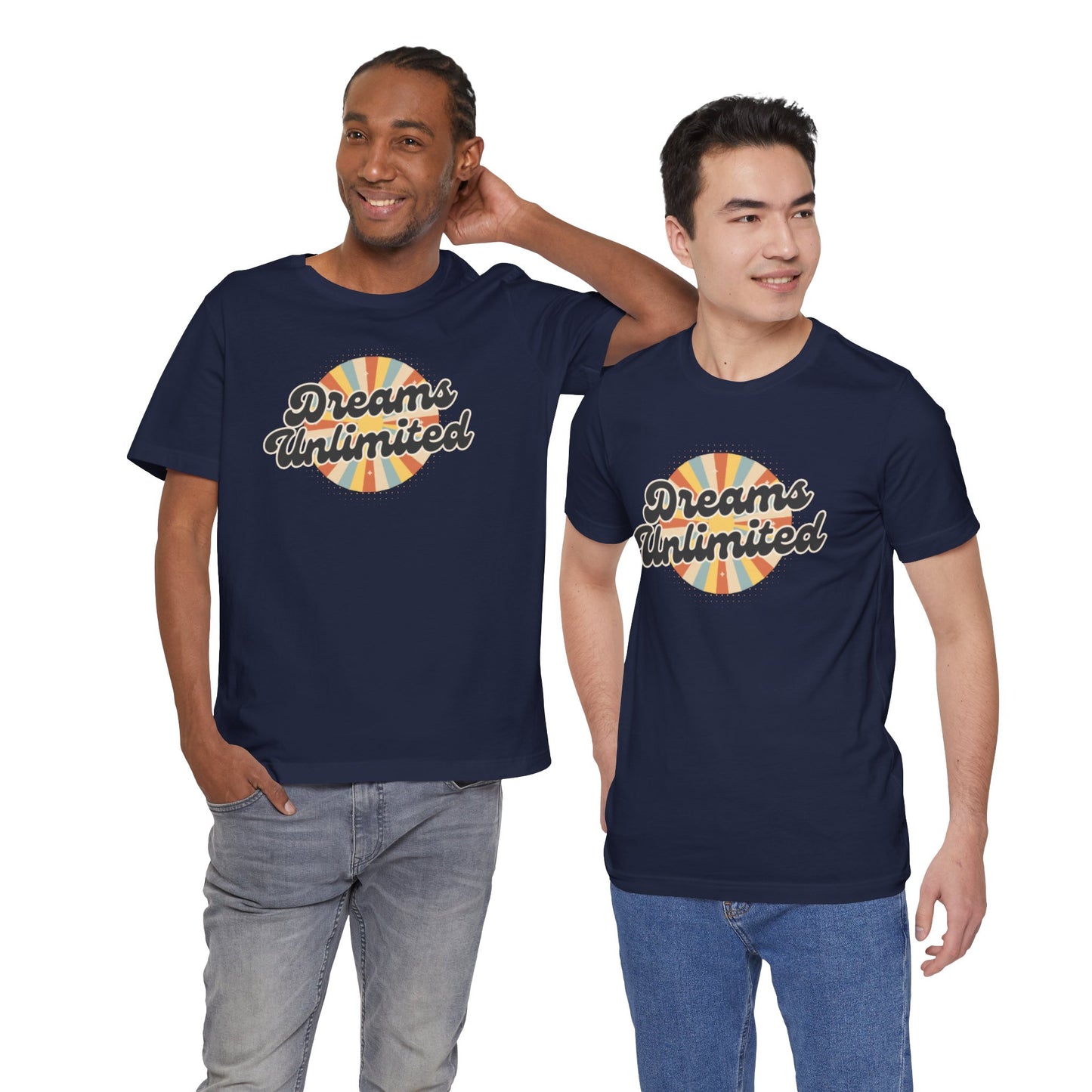 Dreams Unlimited Tee — Retro Sunrise Graphic T‑Shirt