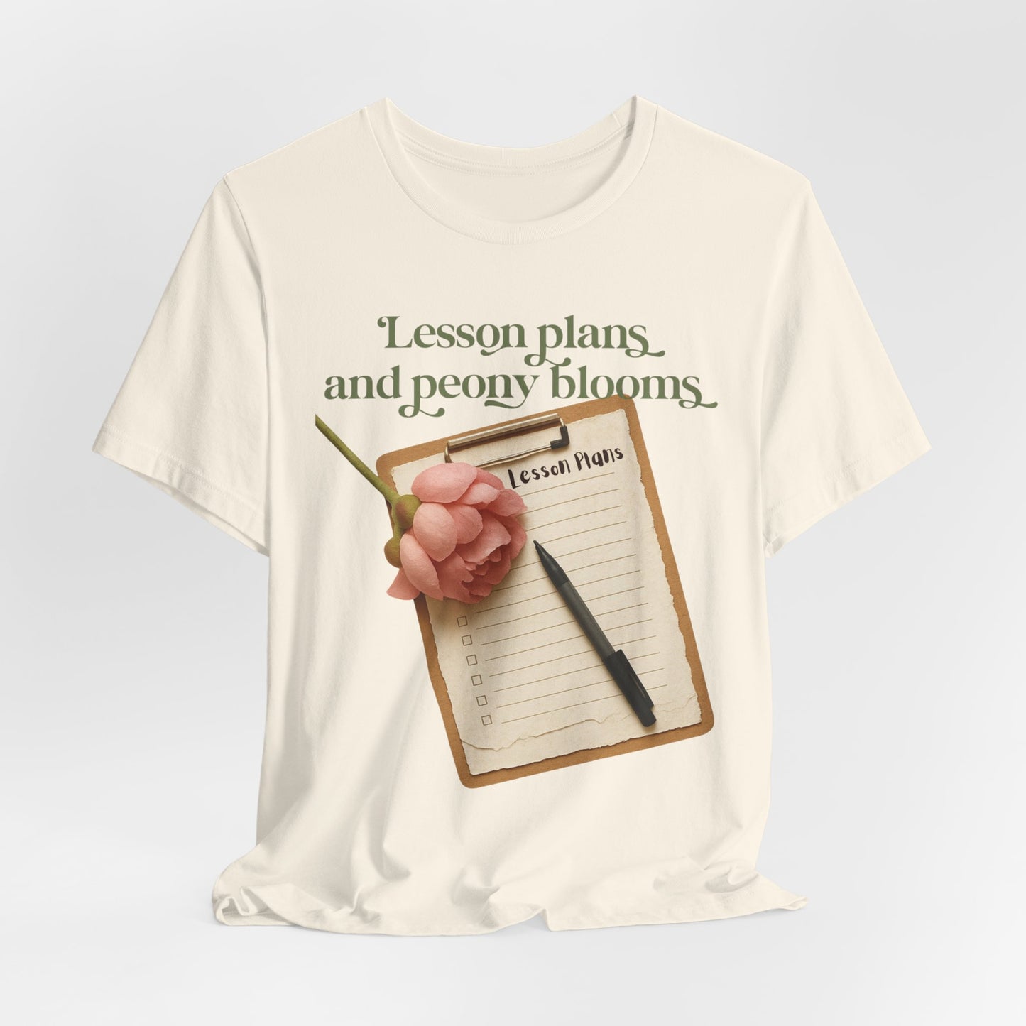 Lesson Plans & Peony Blooms Teacher Tee