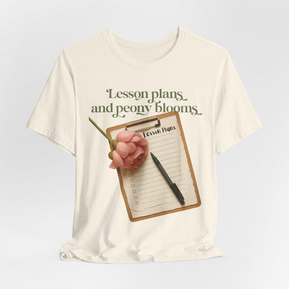 Lesson Plans & Peony Blooms Teacher Tee
