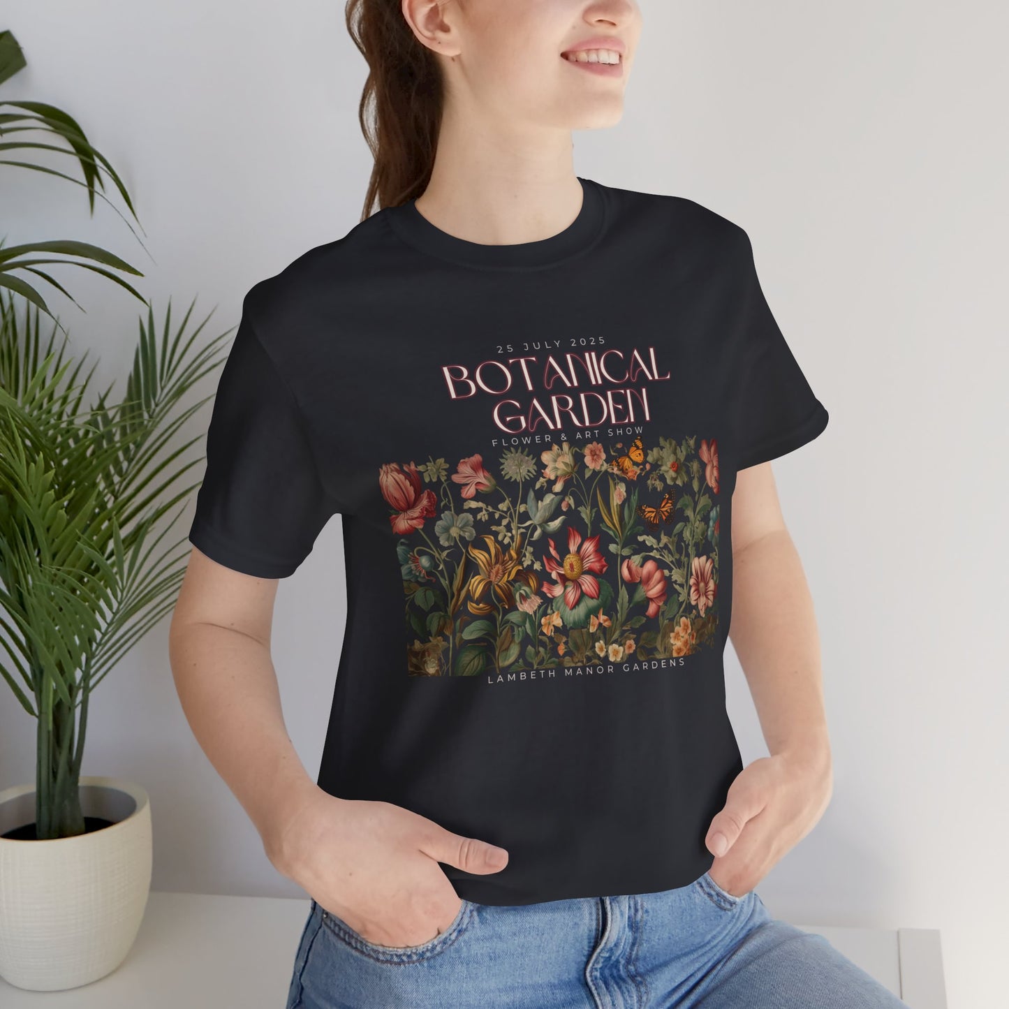 Botanical Garden Floral Tee — Vintage Flower Garden T-Shirt