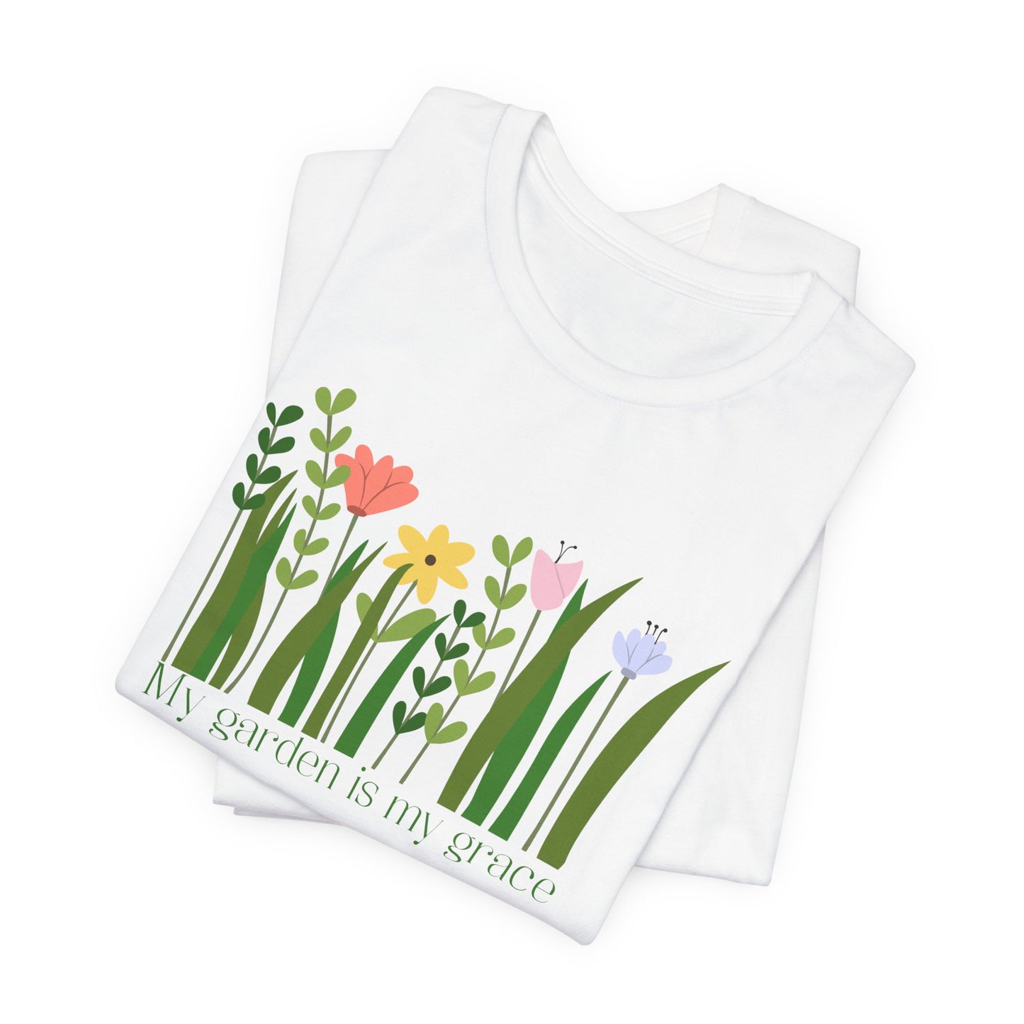 Floral Garden — My Garden Is My Grace Tee