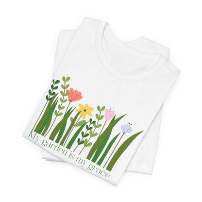 Floral Garden — My Garden Is My Grace Tee