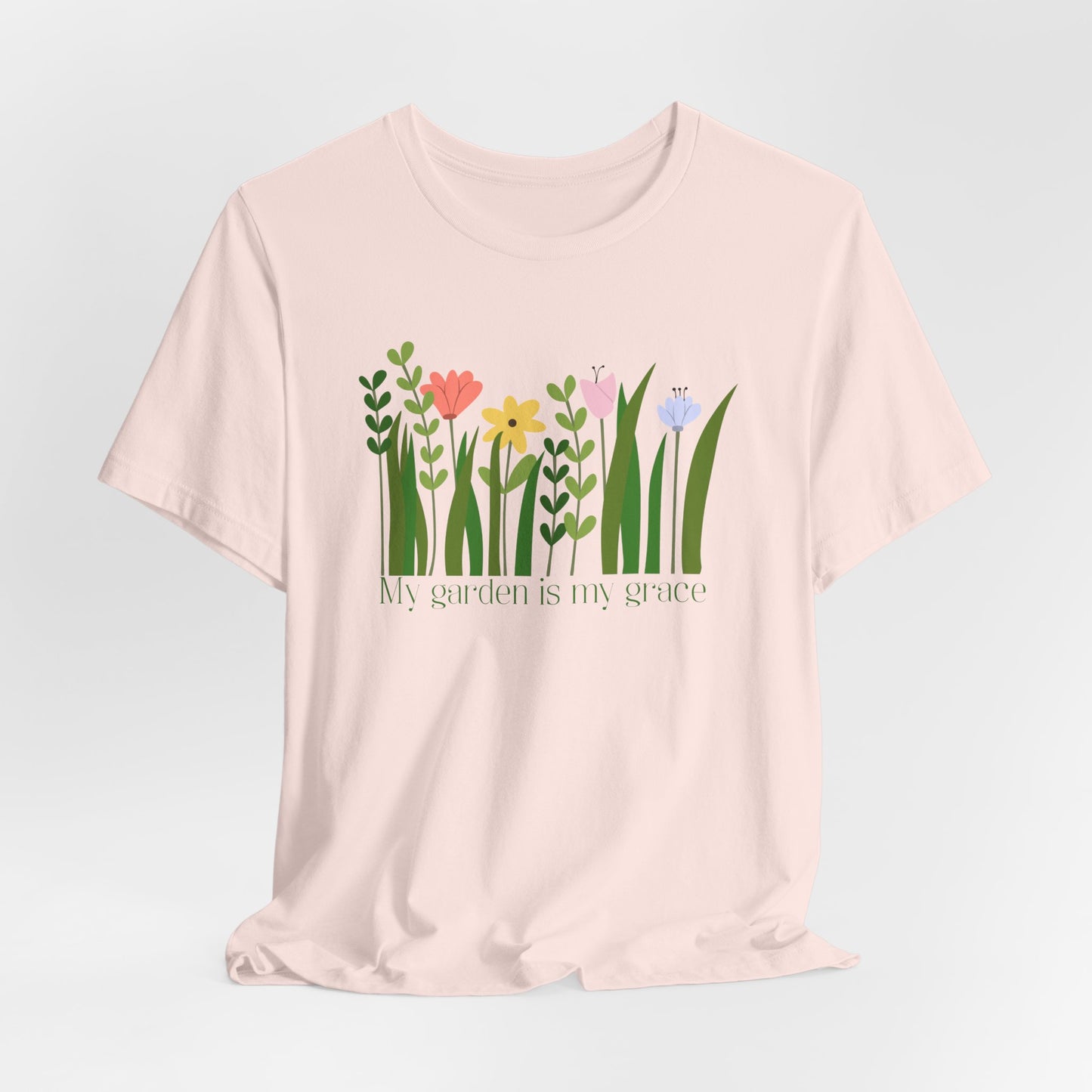 Floral Garden — My Garden Is My Grace Tee