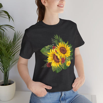 Sunflower Bouquet Tee – Floral Summer Graphic T-Shirt