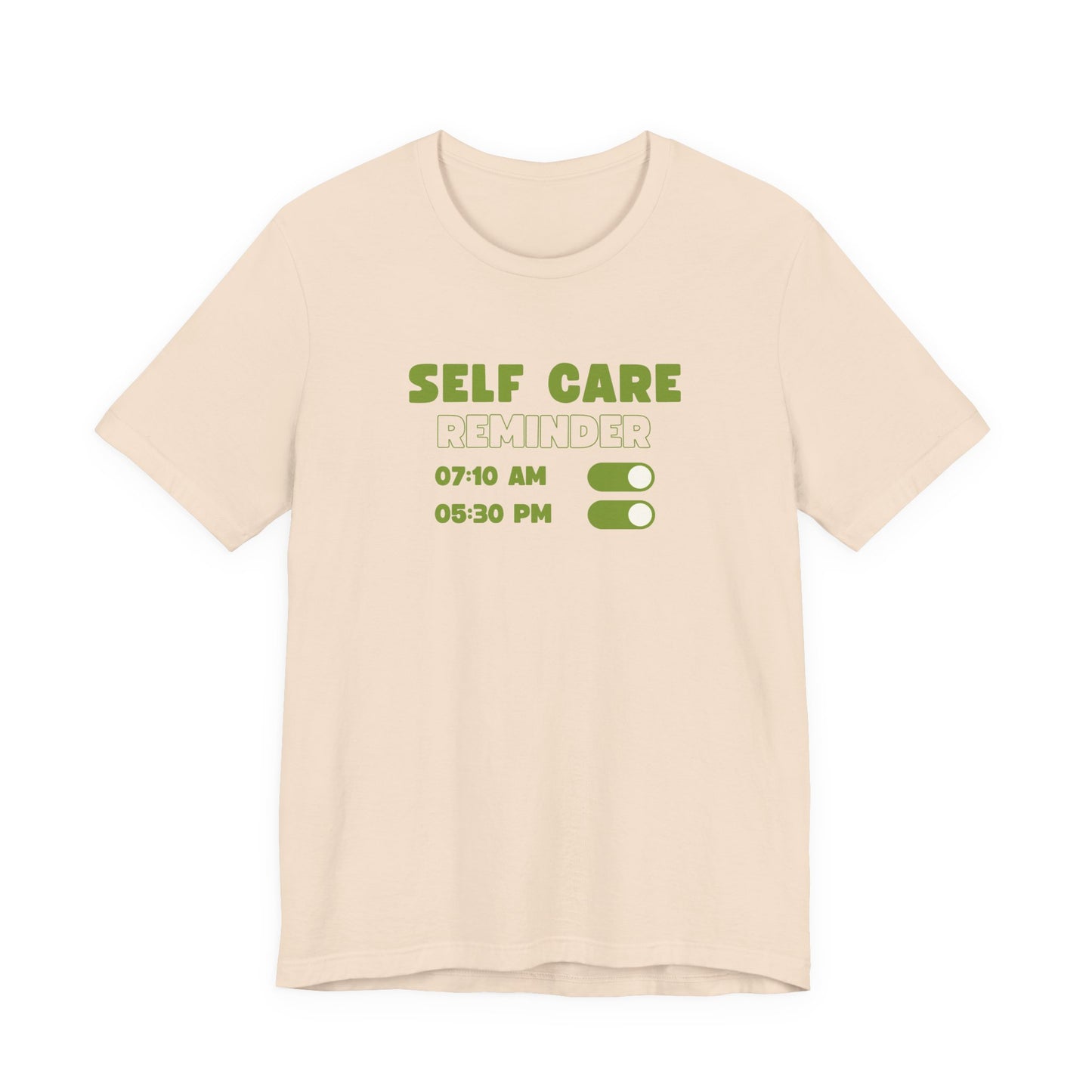 Self Care Reminder Tee – Minimalist Toggle Graphic Shirt