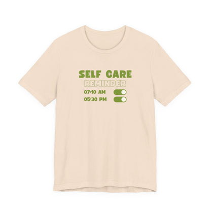 Self Care Reminder Tee – Minimalist Toggle Graphic Shirt