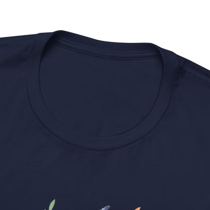 Classic Floral Vase – Minimal Feel-Good Unisex Tee