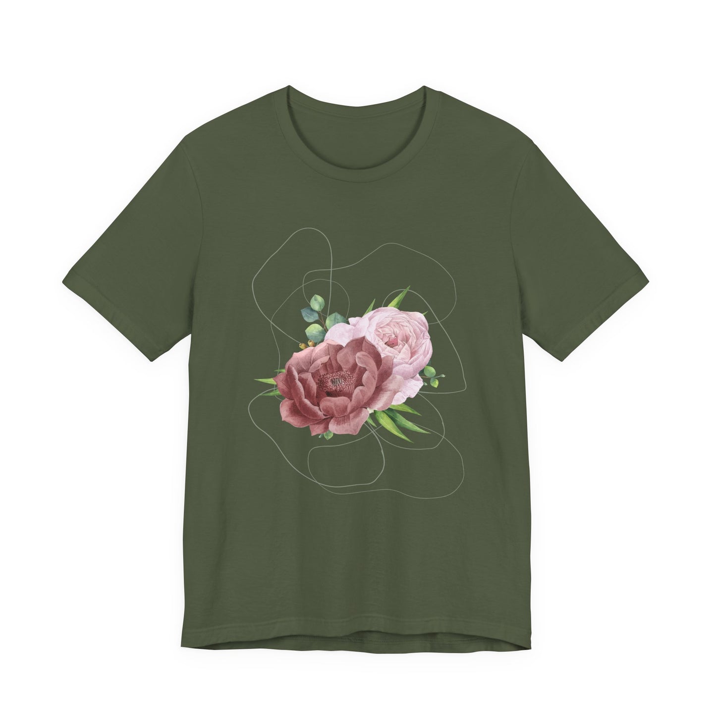 Vintage Floral Bouquet — Elegant Botanical Art Tee