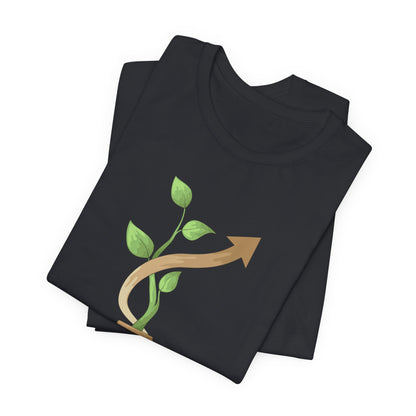 Nothing Grows in a Straight Line – Gardener's Unisex Tee