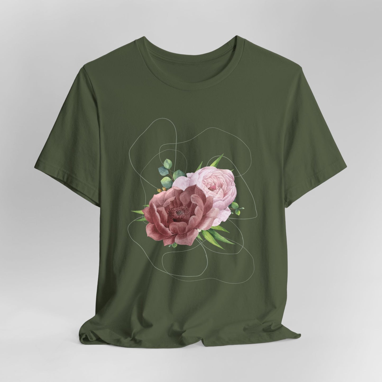 Vintage Floral Bouquet — Elegant Botanical Art Tee