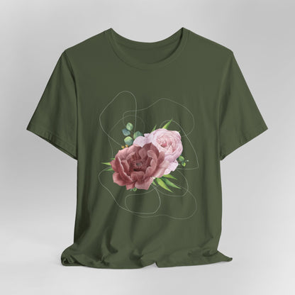 Vintage Floral Bouquet — Elegant Botanical Art Tee
