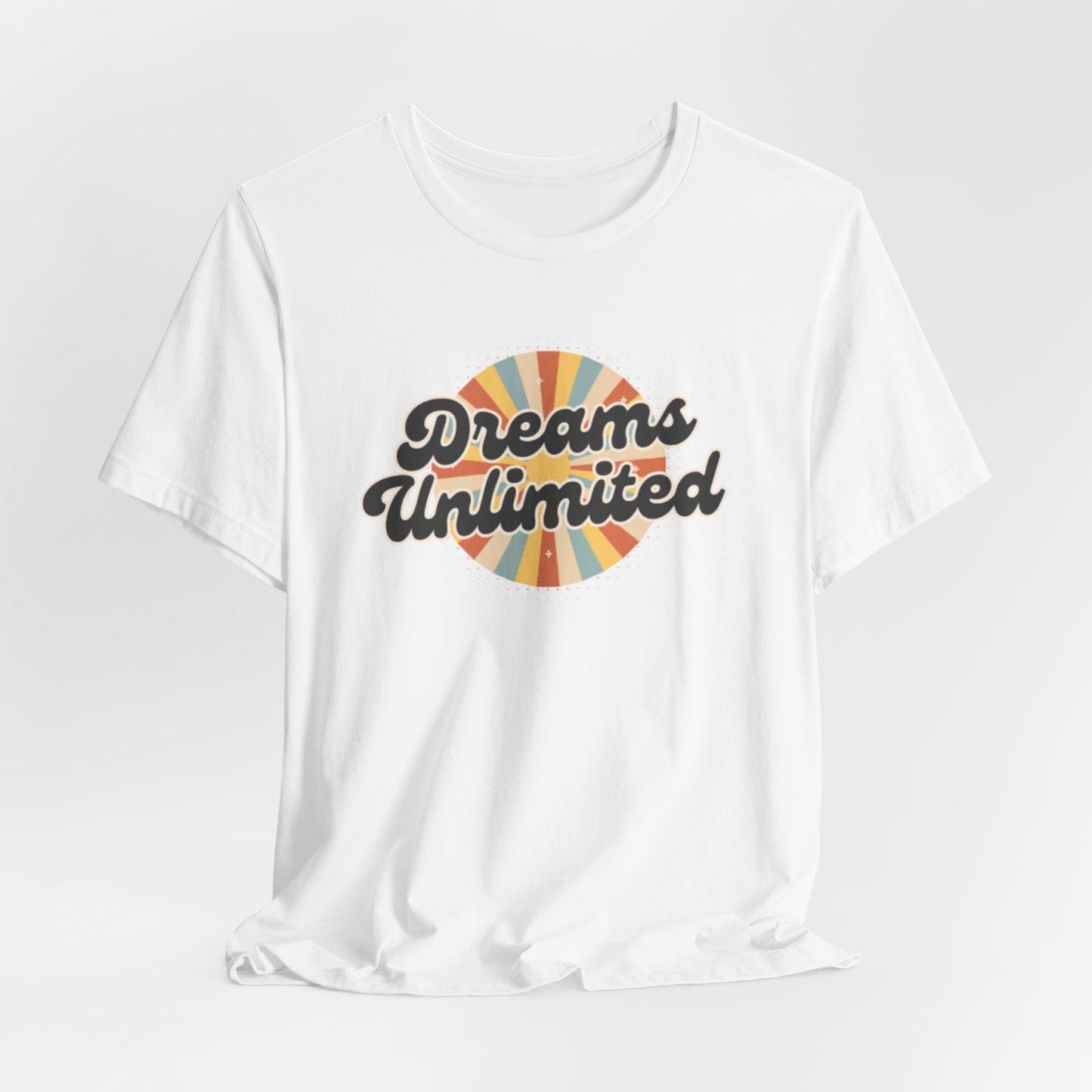 Dreams Unlimited Tee — Retro Sunrise Graphic T‑Shirt