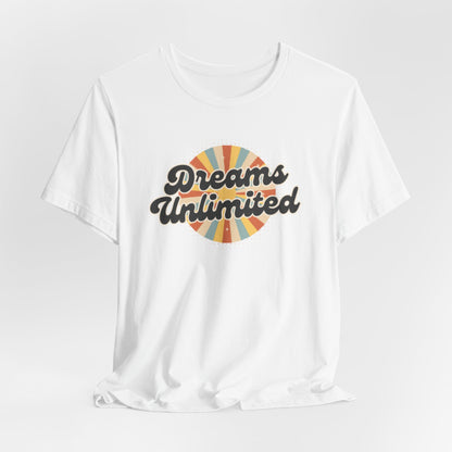 Dreams Unlimited Tee — Retro Sunrise Graphic T‑Shirt