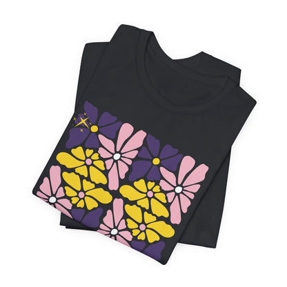 Retro Pastel Floral Shirt for Plant Lovers - Floral Garden Power