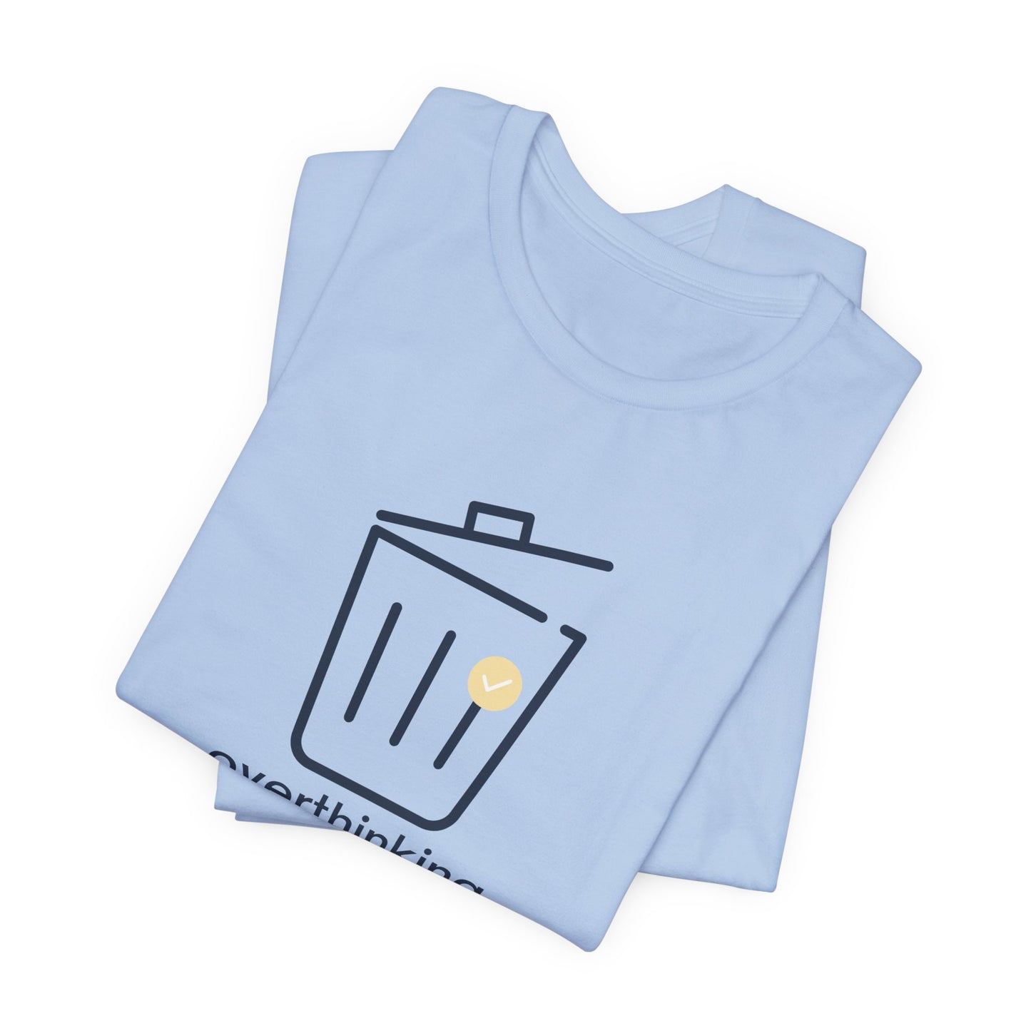Overthinking Deleted Shirt – Minimalist Mental Health Humor Tee