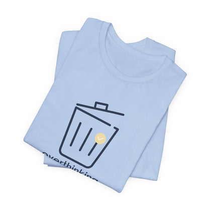 Overthinking Deleted Shirt – Minimalist Mental Health Humor Tee