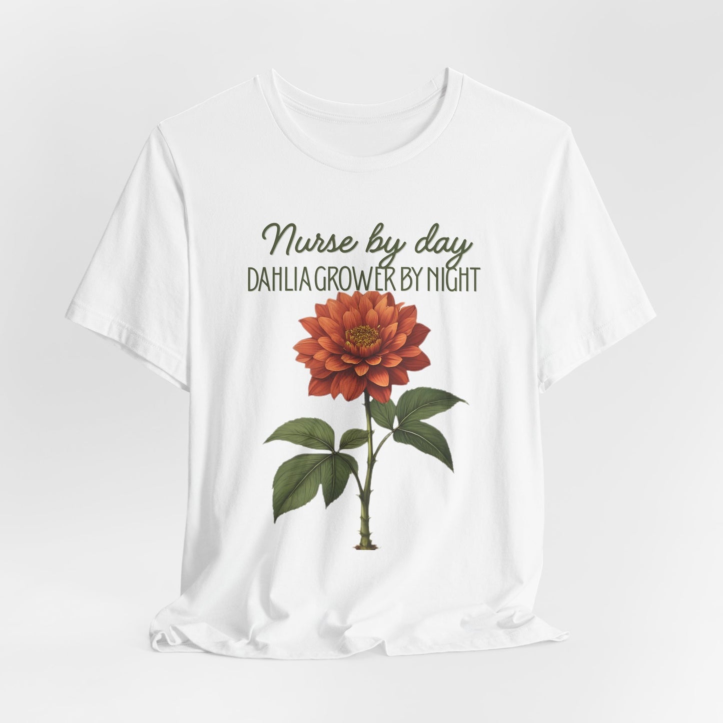 Dahlia Grower Tee — Vintage Botanical Flower Shirt