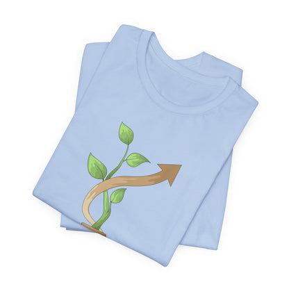Nothing Grows in a Straight Line – Gardener's Unisex Tee
