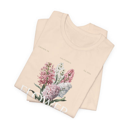 Flower Farmer T‑Shirt — Floral Bouquet Gardening Tee for Women & Men