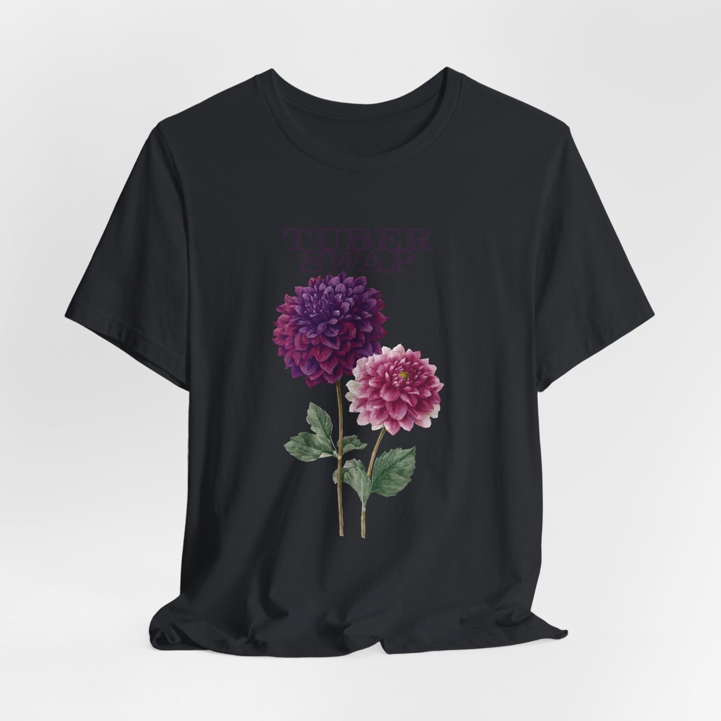 Floral Dahlia Tuber Swap — Vintage Botanical Graphic T-Shirt