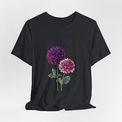Floral Dahlia Tuber Swap — Vintage Botanical Graphic T-Shirt