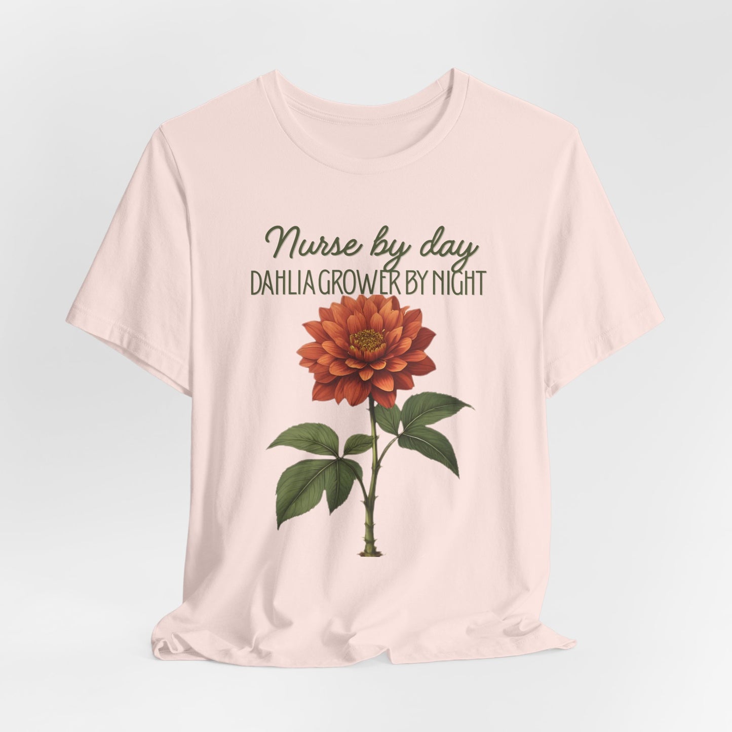 Dahlia Grower Tee — Vintage Botanical Flower Shirt