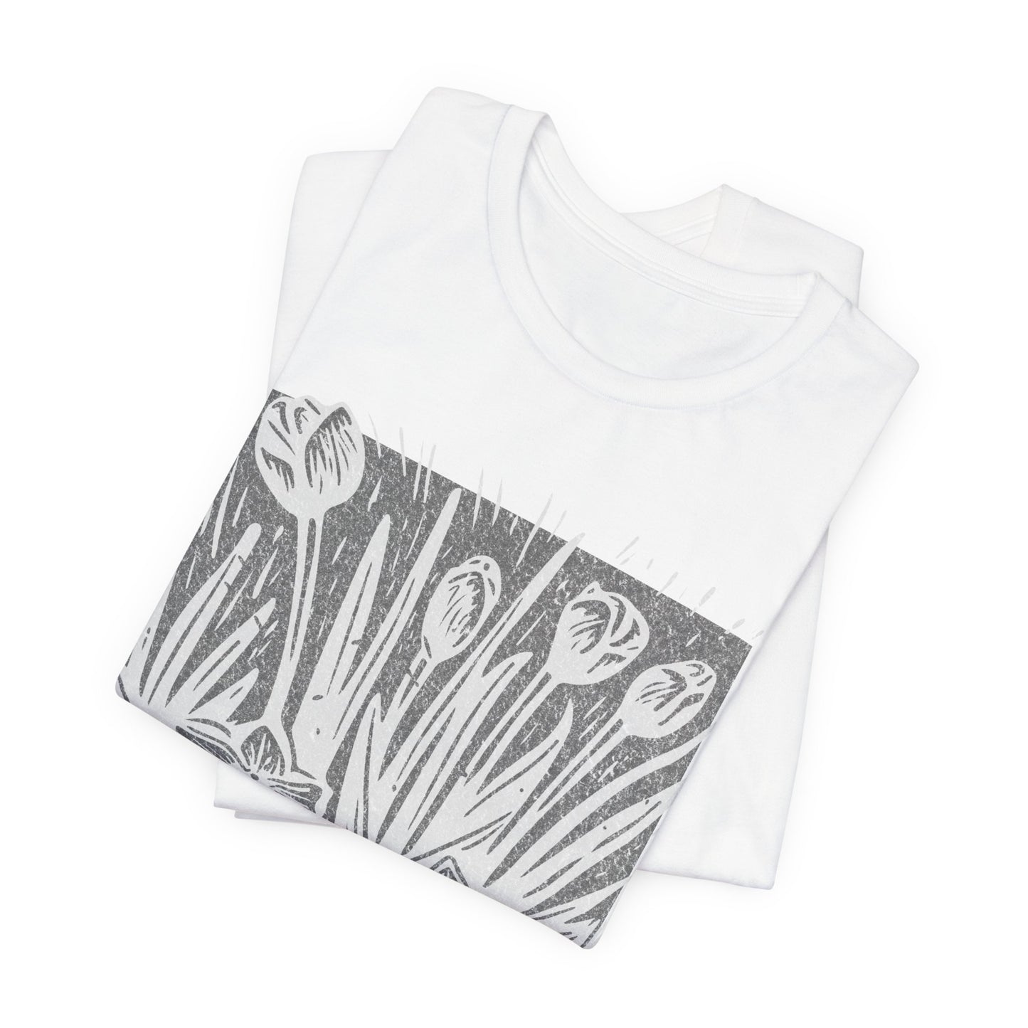 Floral Meadow — Hand-Drawn Garden Tee