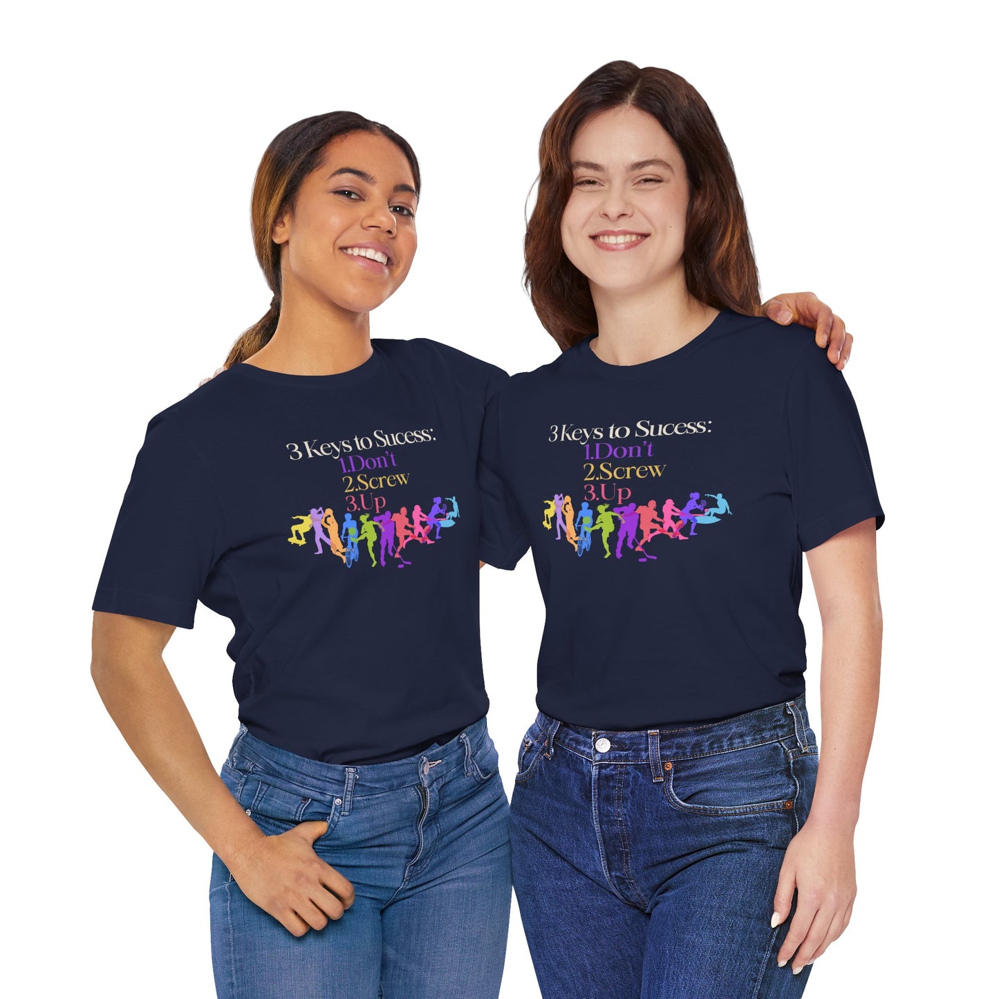 3 Keys to Success Tee – Funny Motivation Graphic Shirt