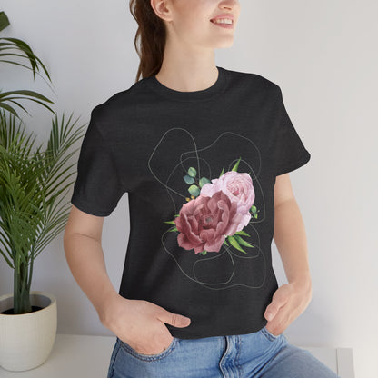 Vintage Floral Bouquet — Elegant Botanical Art Tee