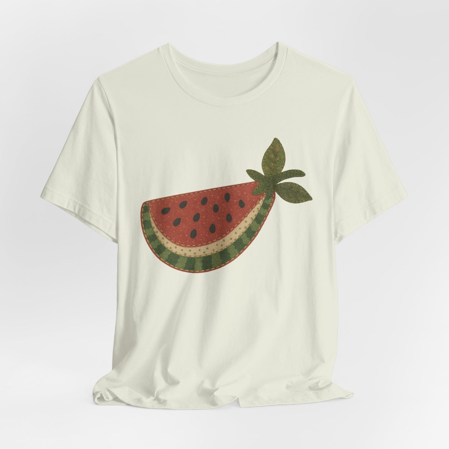 Watermelon Slice Faux Patchwork Tee
