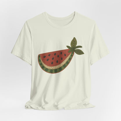 Watermelon Slice Faux Patchwork Tee
