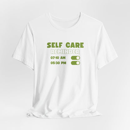Self Care Reminder Tee – Minimalist Toggle Graphic Shirt