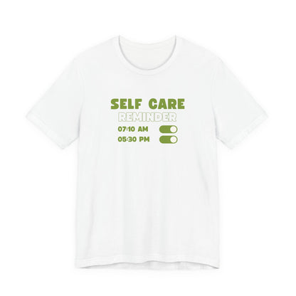 Self Care Reminder Tee – Minimalist Toggle Graphic Shirt