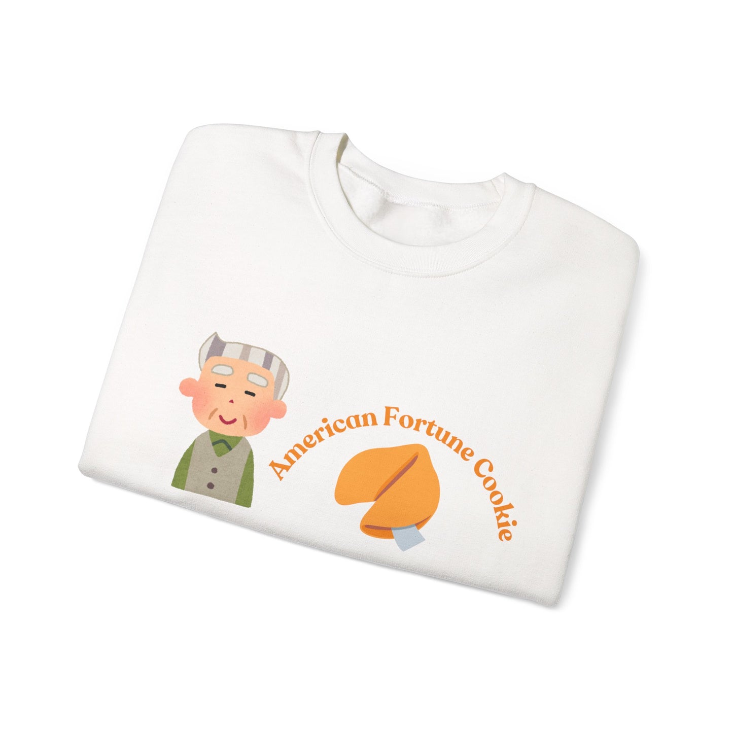 American vs Asian Fortune Cookie Crewneck – Funny Cozy Sweatshirt