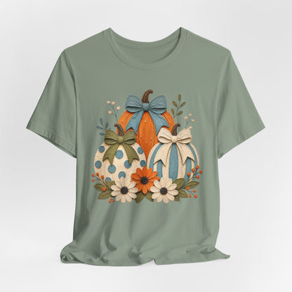 Autumn Pumpkins & Bows Tee